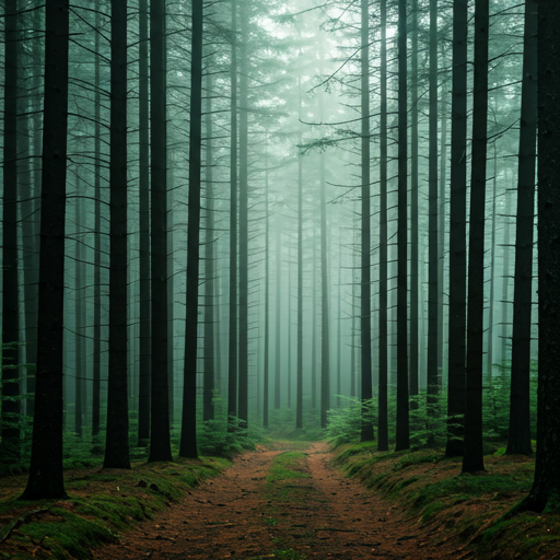 Mist in the woods